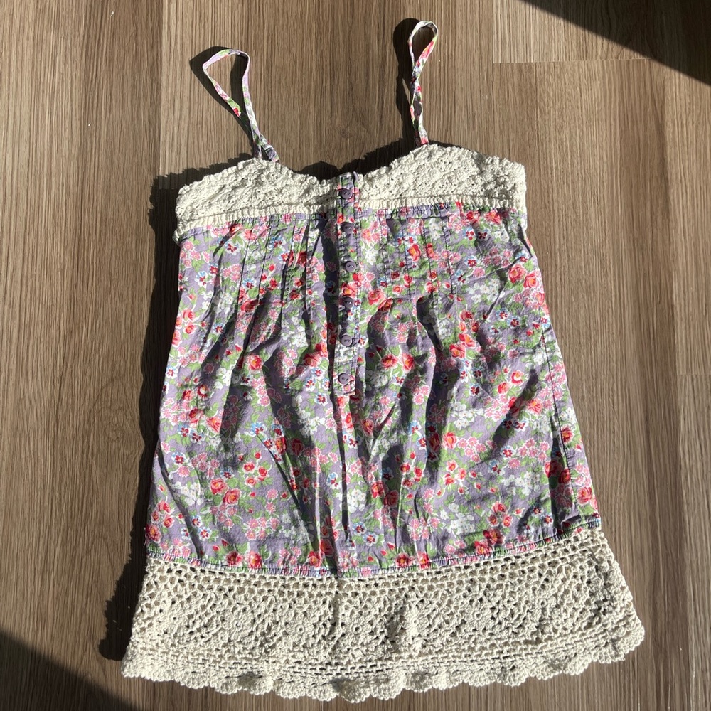 Charlotte Russe Vintage Floral Lace Camisole